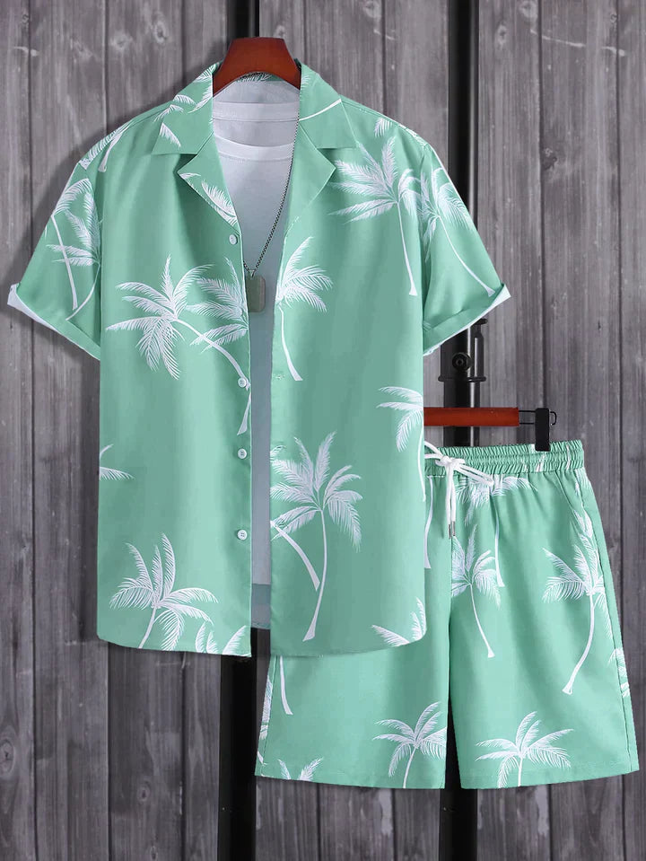 Dales Tropical Breeze Palm Tree Print Set Grün / S