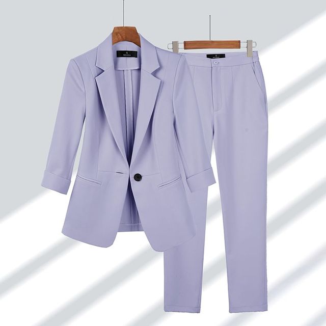 Estelle™ - Blazer & Hosen-Set Lila / M