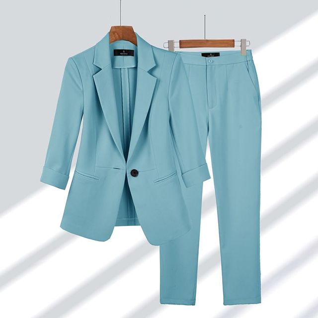 Estelle™ - Blazer & Hosen-Set Blau / M