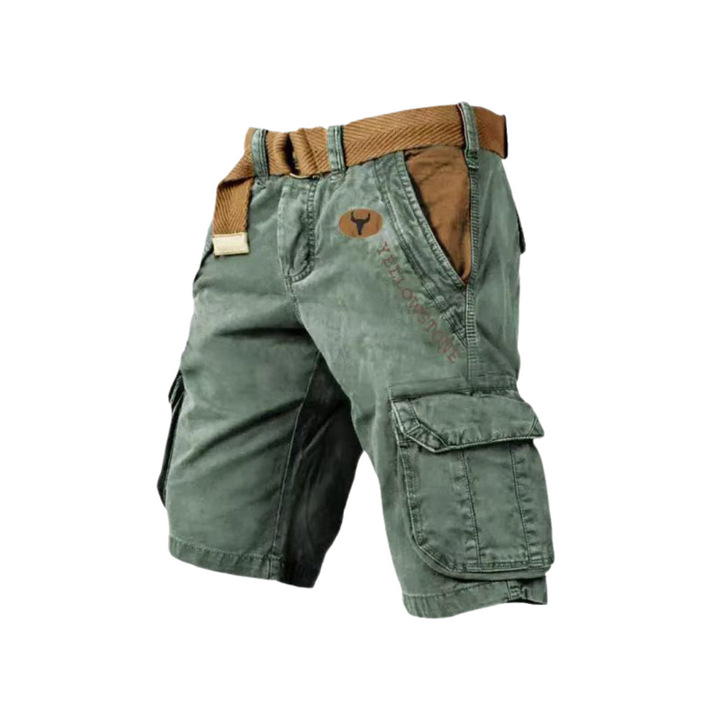 Filip™ - Herren-Shorts Mit Taschen Grün / S