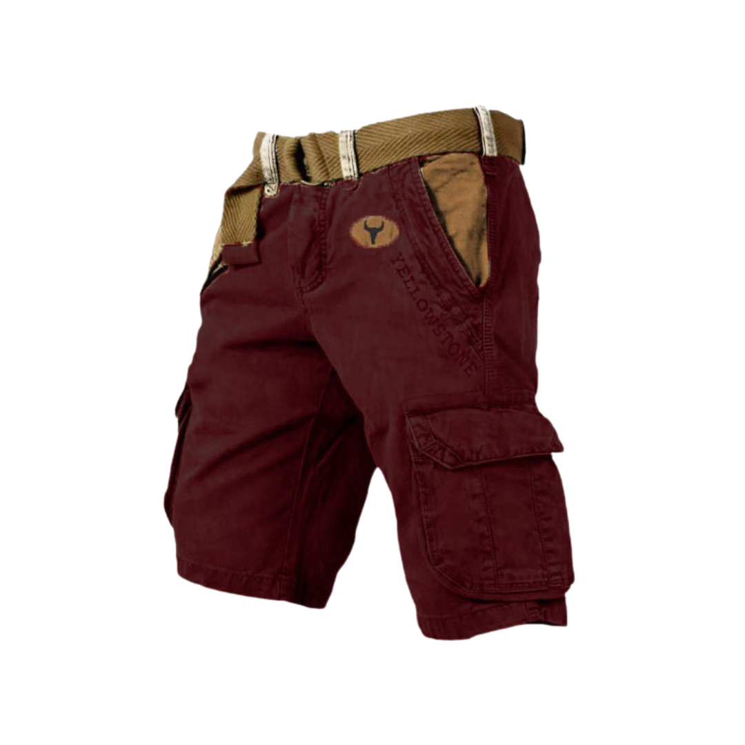 Filip™ - Herren-Shorts Mit Taschen Rot / S