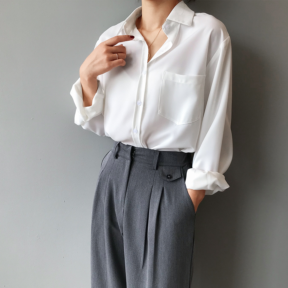 Frieda™ - Elegante Vintage Lose Bluse Women Blouse