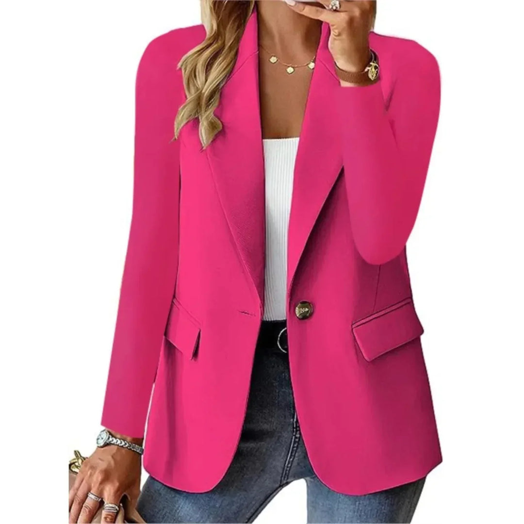 Elly™ - Modischer Casual Damen Blazer Rosa / S