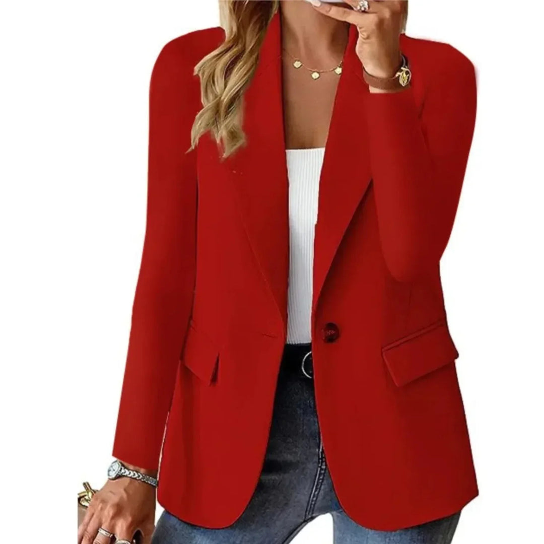 Elly™ - Modischer Casual Damen Blazer Rot / S