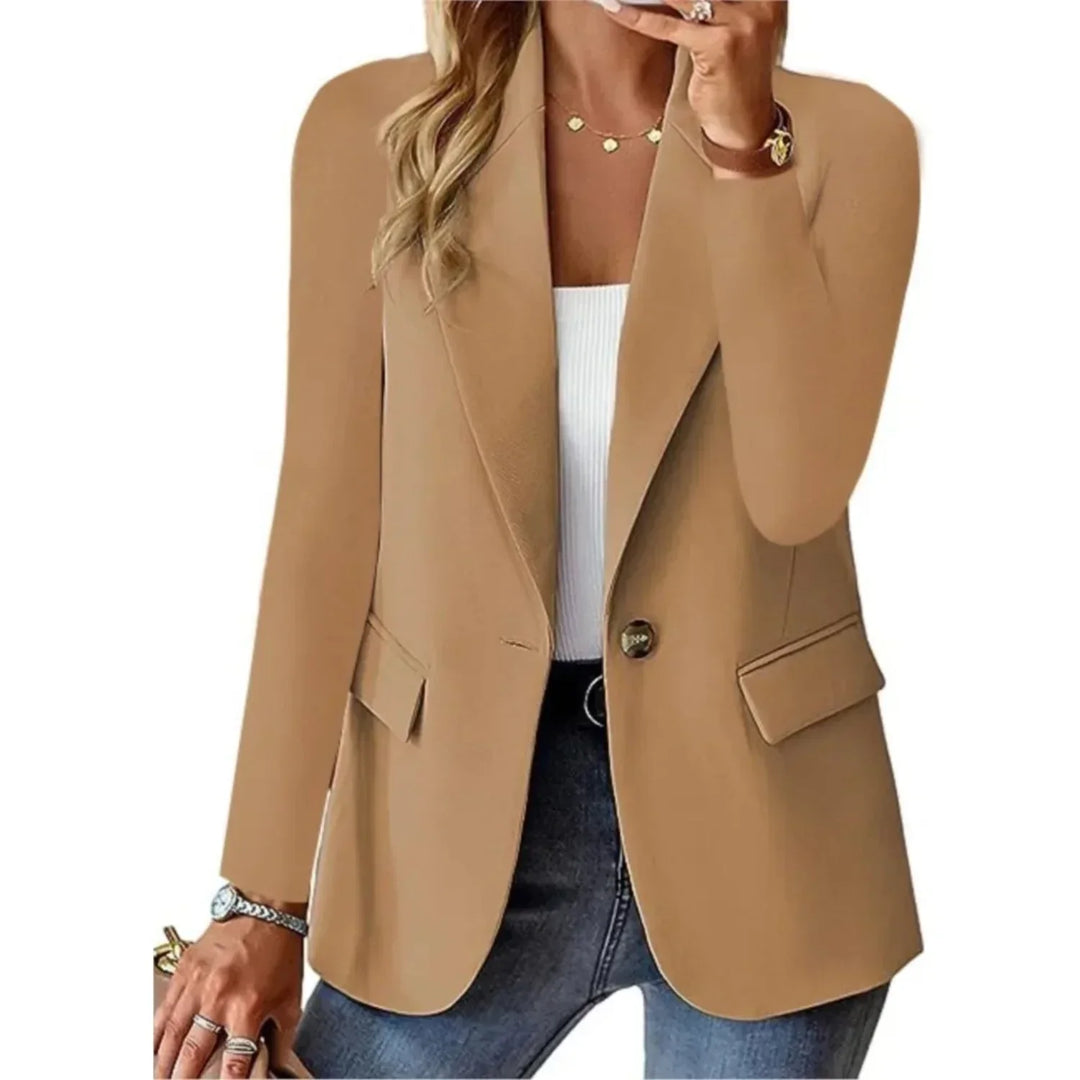 Elly™ - Modischer Casual Damen Blazer Braun / S