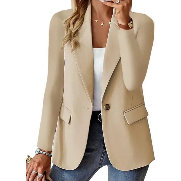 Elly™ - Modischer Casual Damen Blazer Hellbraun / S