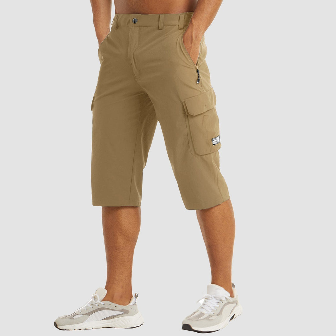 Nils™ - Capri Lässig Mehrtaschen Khaki / M