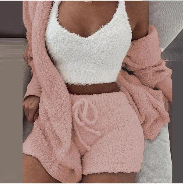 Annabelle Kuscheliges Strickset Rosa / S