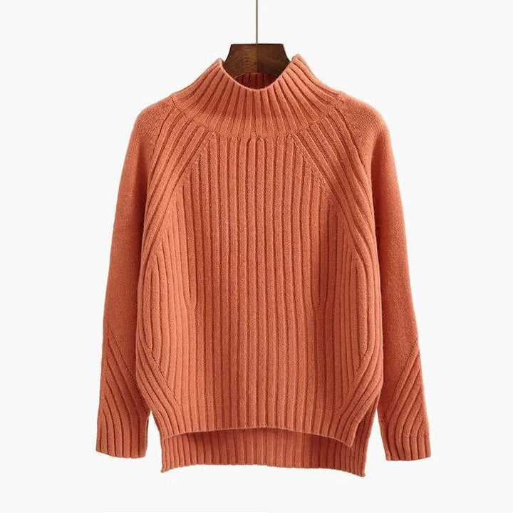 Clara™ - Pullover Mit Zeitloser Eleganz Orange / S