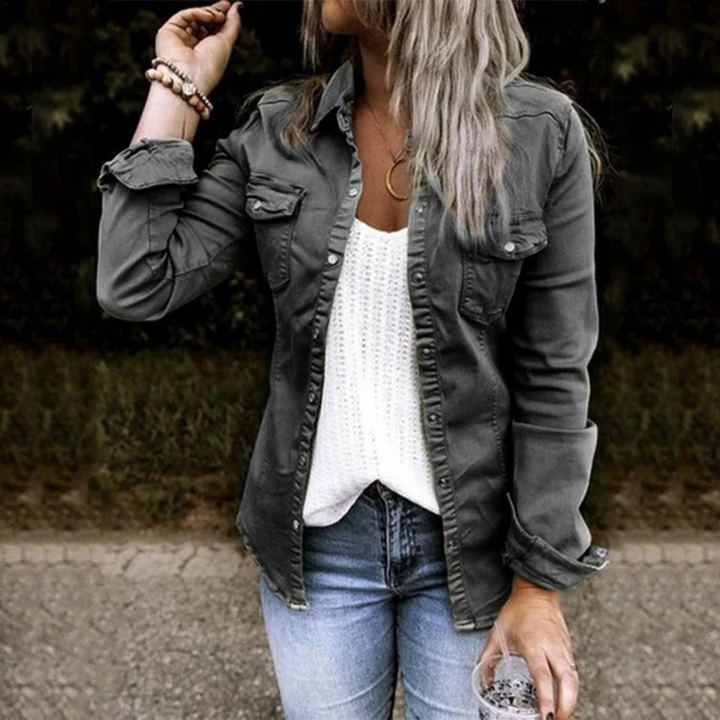 Jasmin™ - Denim Jacket Schwarz / S