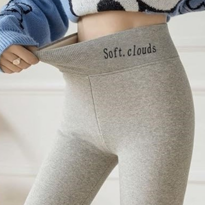 Sophia™ - Luxe Soft Clouds Fleece-Leggings Dunkelgrau / M