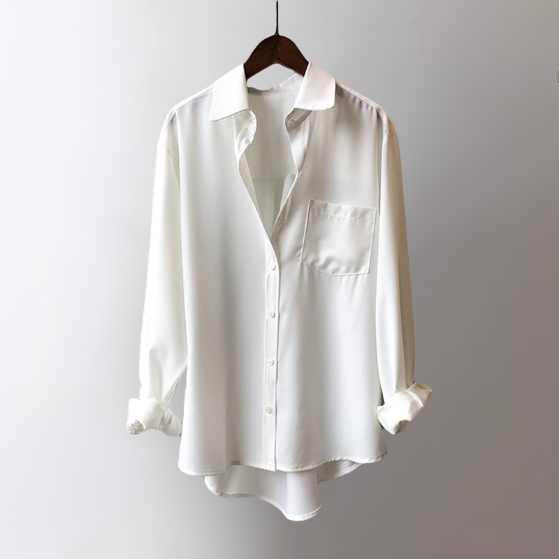 Frieda™ - Elegante Vintage Lose Bluse Weiß / S Women Blouse