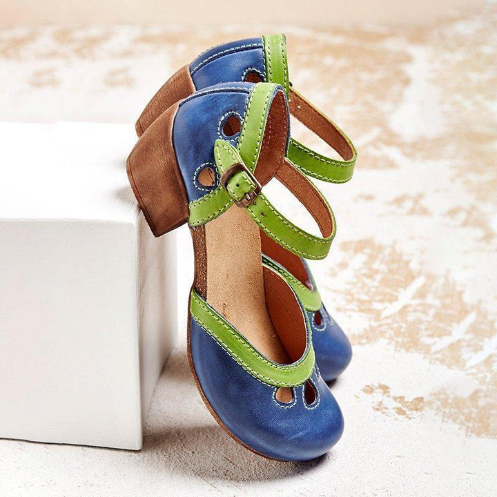 Matilde™ - Elegante Retro-Sandalen Blau / 35