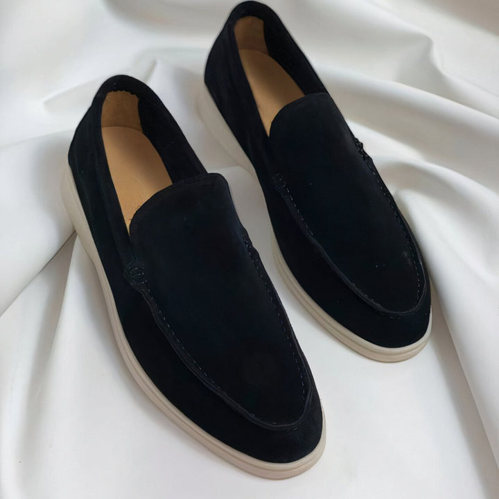 Owen™ - Elegante En Comfortabele Leren Loafers Schwarz / 40