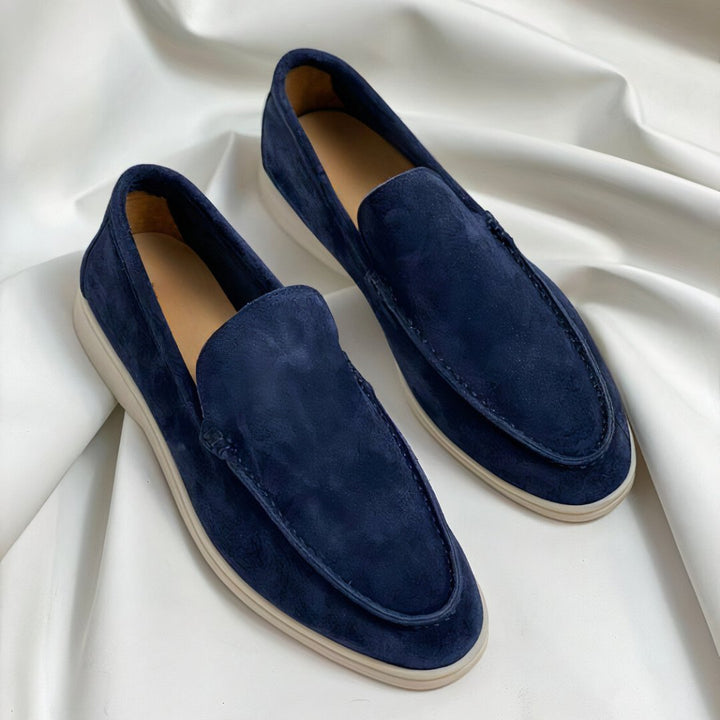 Owen™ - Elegante En Comfortabele Leren Loafers Dunkelblau / 40