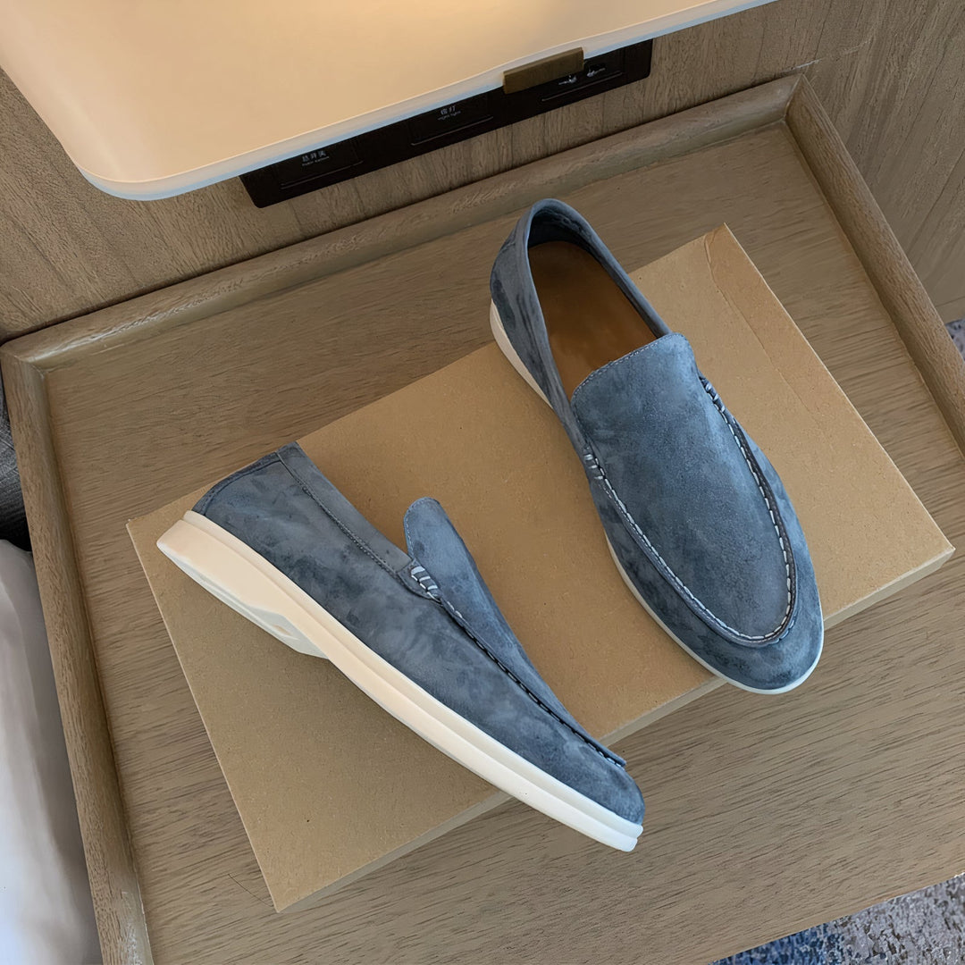 Owen™ - Elegante En Comfortabele Leren Loafers Hellblau / 40