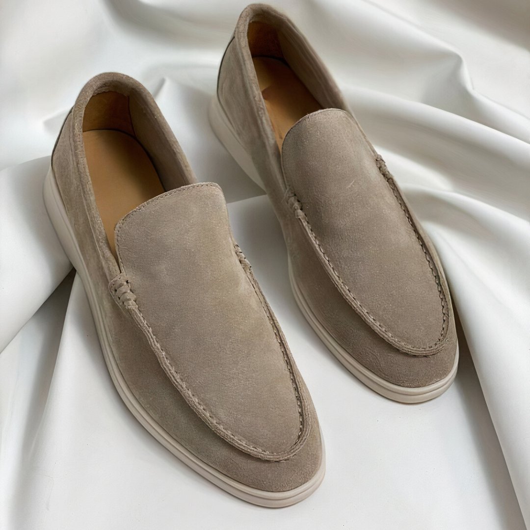 Owen™ - Elegante En Comfortabele Leren Loafers Beige / 40