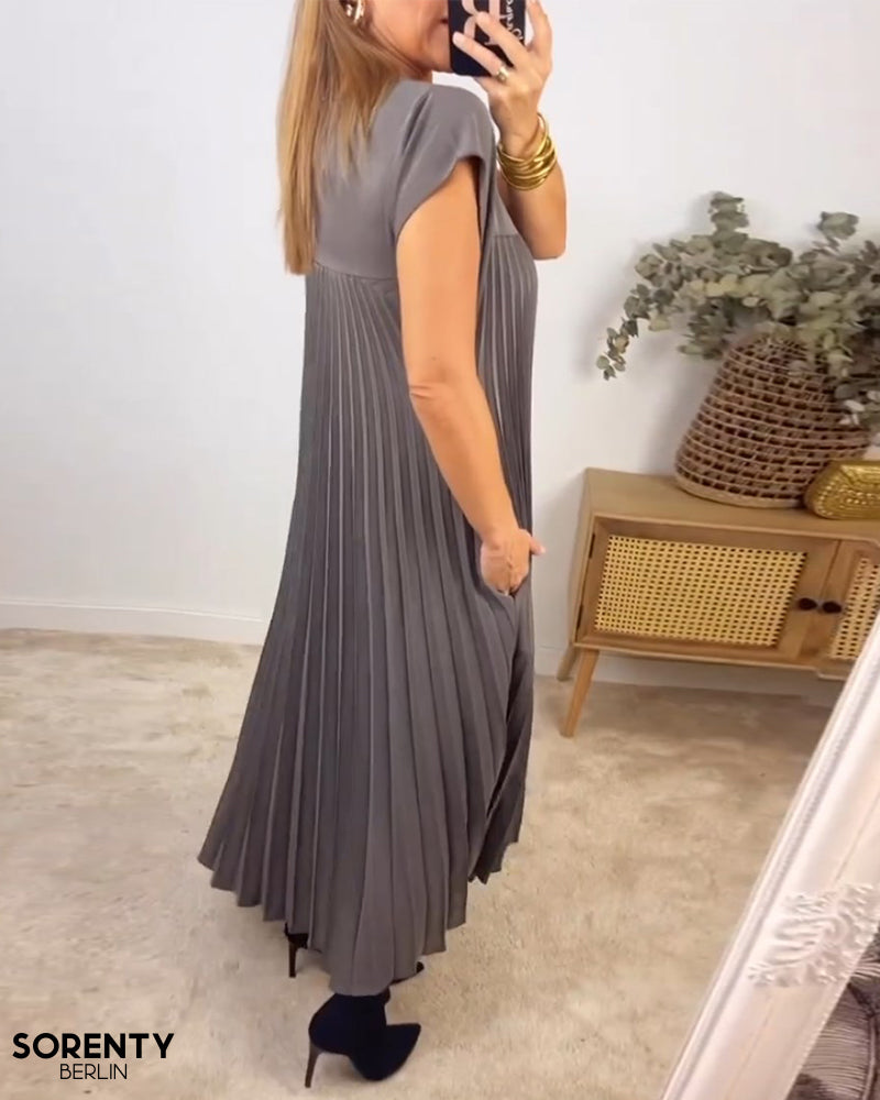 Natalia™ - Ärmelloses Plissiertes Kleid