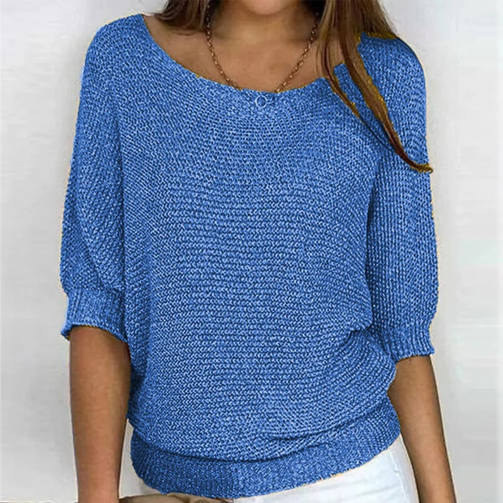 Yvette™ - Elegante Pullover Blau / S