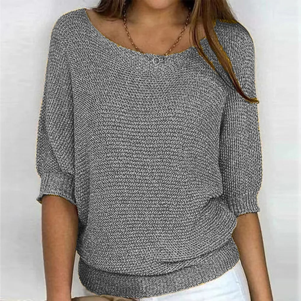 Yvette™ - Elegante Pullover Grau / S