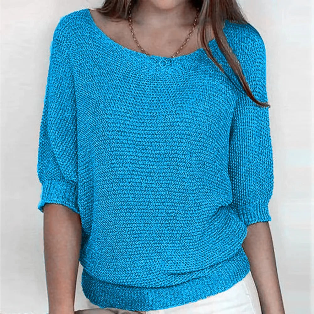 Yvette™ - Elegante Pullover Hellblau / S