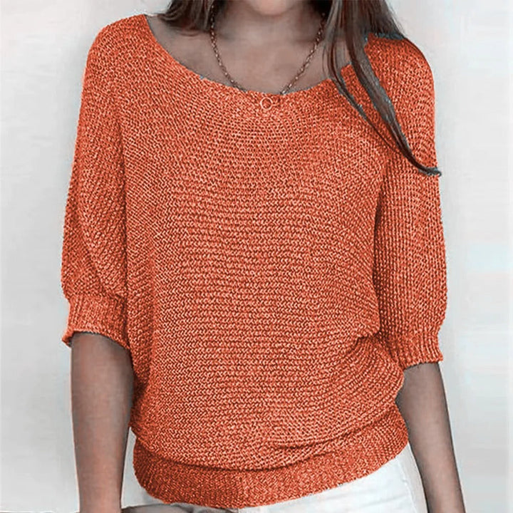 Yvette™ - Elegante Pullover Orange / S