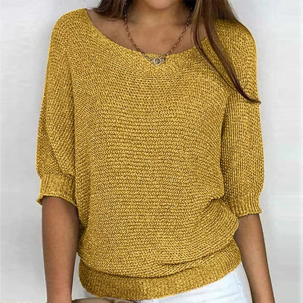 Yvette™ - Elegante Pullover Gelb / S