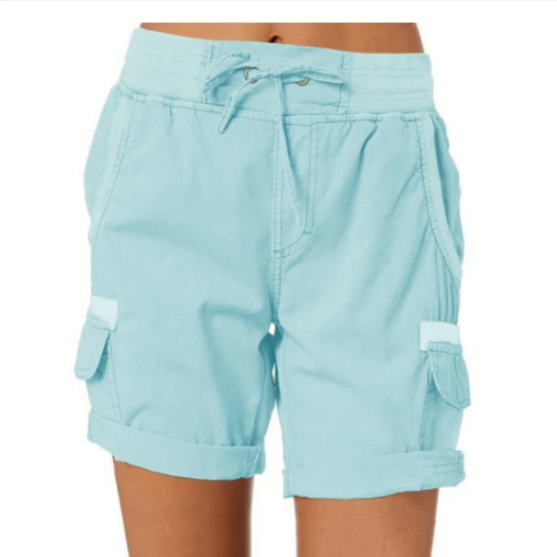 Addison™ - Legere Shorts Mit Hoher Taille Für Damen Himmelblau / S